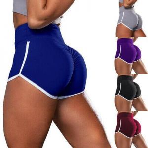 ספורט ועוד ! ביגוד ספורט לנשים Women&#039;s Sports Shorts High Waist Yoga Gym Jogging Lounge Summer Beach Hot Pants
